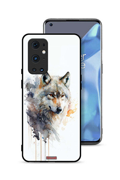 Tolwak غطاء حماية لهاتف OnePlus 9 Pro 5G بتصميم فن تجريدي من الذئب