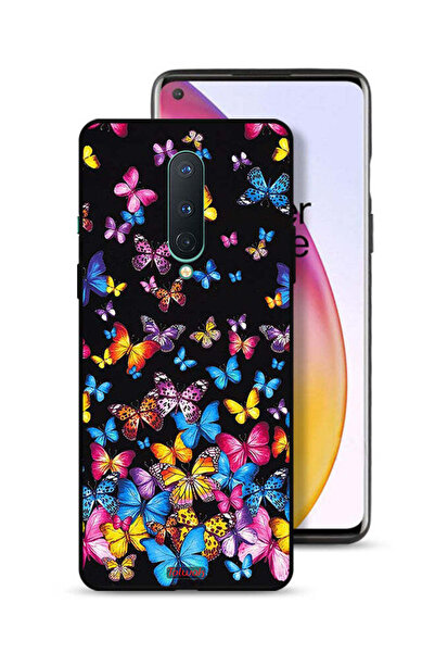 Tolwak OnePlus 8 Protective Case Cover Colorful Butterflies
