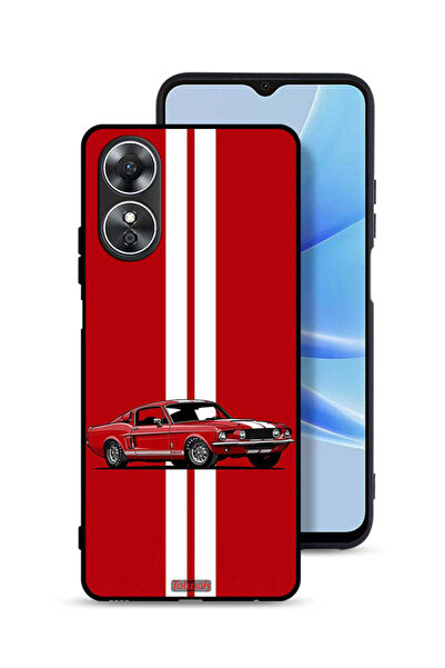 Tolwak Oppo A17 Protective Case Cover Vintage Car Abstract Art