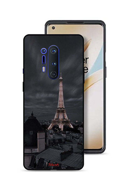 Tolwak غطاء حماية لهاتف OnePlus 8 Pro بتصميم برج إيفل في الليل
