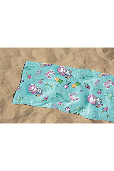 Home 3D Digital Picture Beach Towel