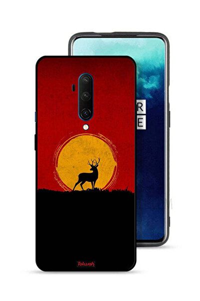 Tolwak غطاء حماية لهاتف OnePlus 7T Pro بتصميم غزال وقمر