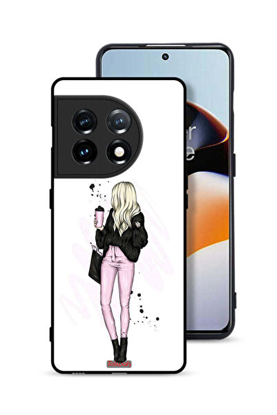 Tolwak غطاء حماية لهاتف OnePlus 11 5G، صورة فتاة تحمل كوب قهوة