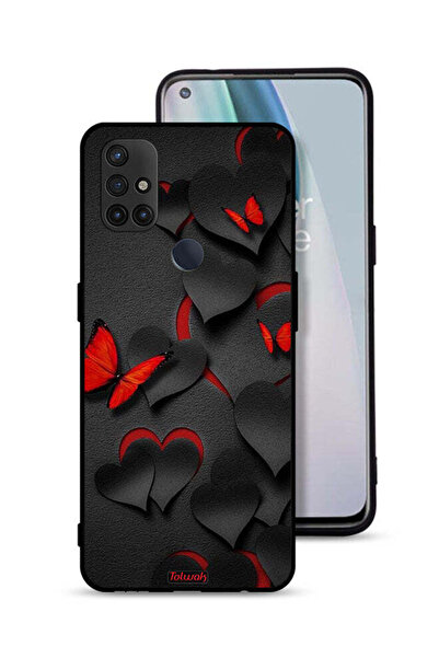 Tolwak غطاء حماية لهاتف OnePlus Nord N10 5G بنقشة قلوب وفراشات