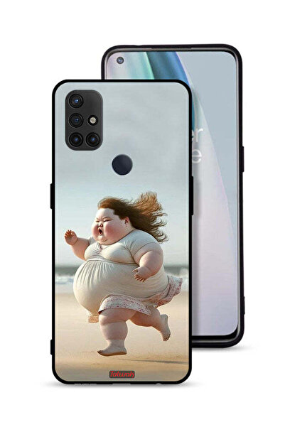 Tolwak غطاء حماية لهاتف OnePlus Nord N10 5G، فتاة سمينة تركض