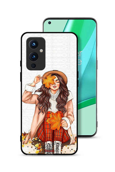 Tolwak غطاء حماية لهاتف OnePlus 9 5G يحمل صورة أوراق الخريف الفنية