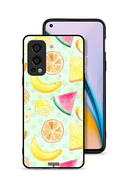Tolwak غطاء حماية لهاتف OnePlus Nord 2 5G برسومات فواكه وألوان مائية