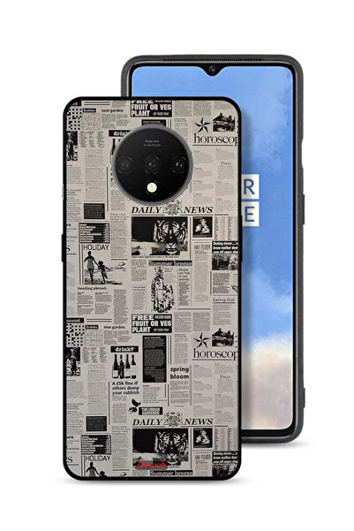 Tolwak OnePlus 7T Protective Case Cover Newspaper Recording