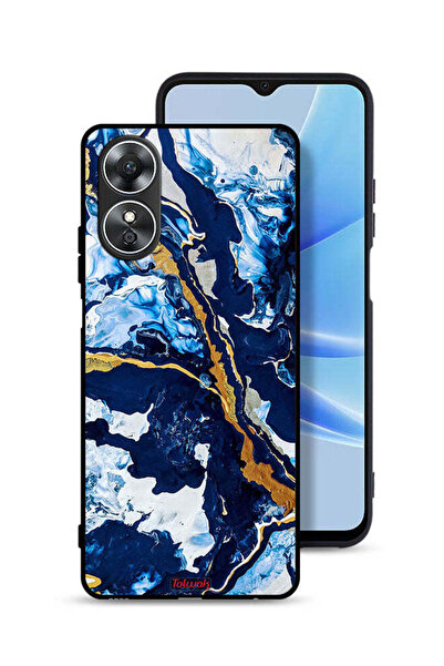 Tolwak غطاء حماية لهاتف Oppo A17 بنمط فني مزخرف