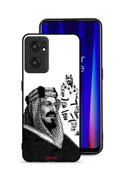 Tolwak غطاء حماية لهاتف OnePlus Nord CE 2 5G، ملصق فني أسود برسومات ملوك المم...