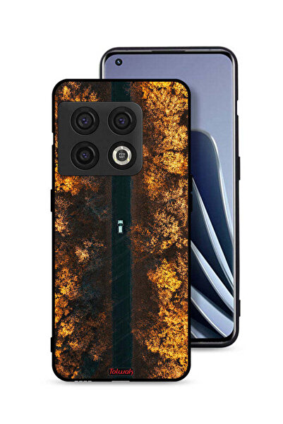 Tolwak غطاء حماية لهاتف OnePlus 10 Pro 5G مطبوع عليه صورة طريق في أشجار الخريف