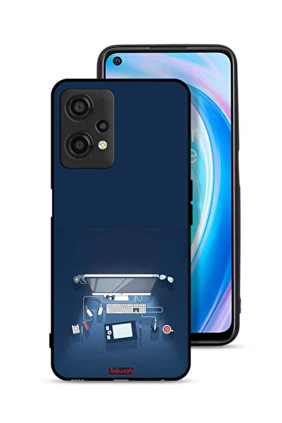 Tolwak غطاء حماية لجهاز OnePlus Nord CE 2 Lite 5G بتصميم فني على مكتب الكمبيوتر