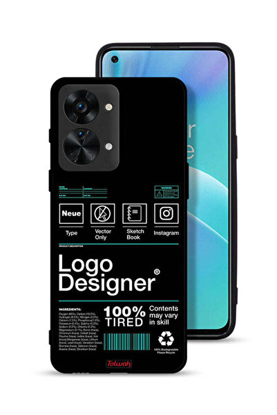 Tolwak غطاء حماية لهاتف OnePlus Nord 2T 5G مع ملصق شعار مصمم