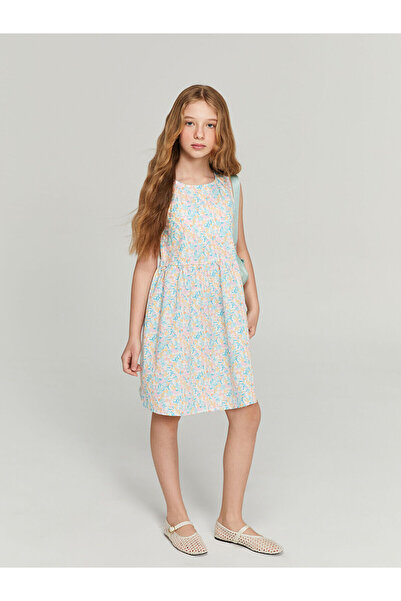 LC Waikiki Rochie pentru fetiță cu decolteu crew de sezon nou