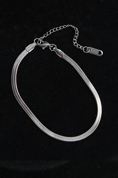 Celira Steel Italian Model Silver Color Men's Bracelet