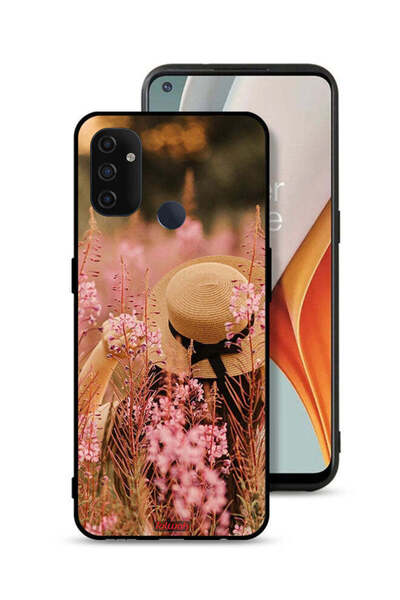 Tolwak غطاء حماية لهاتف OnePlus Nord N100 - فتاة ترتدي قبعة مزينة بالزهور