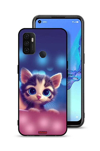Tolwak Oppo A32 Protective Case Cover Little Cat