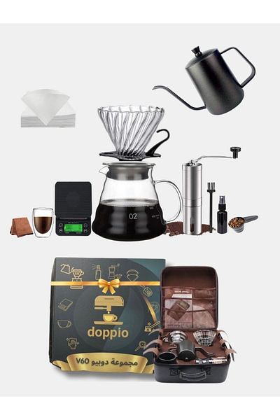 DOPPİO Doppio V60 Complete Coffee Brewing Set – Indoor Comfort, Outdoor Freedom