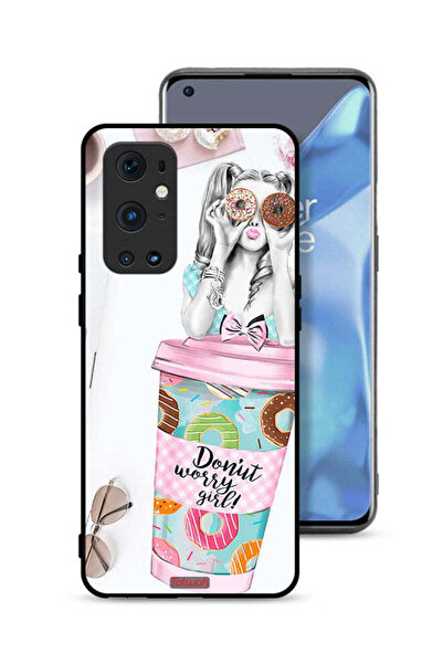 Tolwak غطاء حماية لهاتف OnePlus 9 Pro 5G - Donut Worry Girl