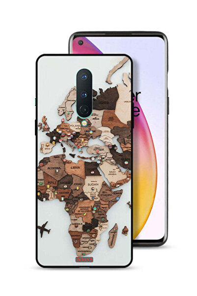 Tolwak غطاء حماية لهاتف OnePlus 8 بتصميم خريطة العالم
