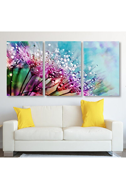 4gdran ثلاث لوحات قماشية بتصميم مودرن مع برواز خشبي مخفي