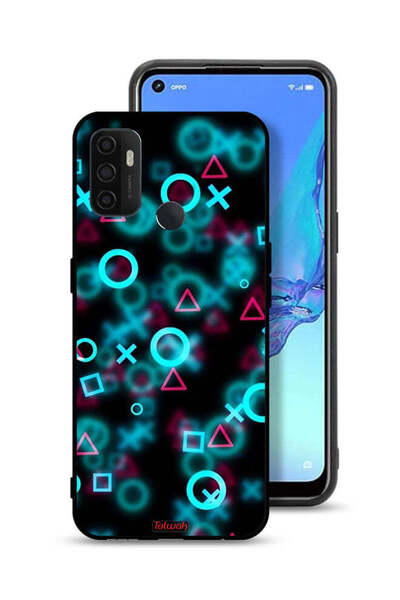 Tolwak غطاء حماية لهاتف Oppo A33 (2020) برسومات أيقونات لعبة الحبار الصغيرة