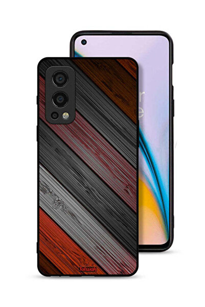Tolwak غطاء حماية لهاتف OnePlus Nord 2 5G بنمط خشبي ملون