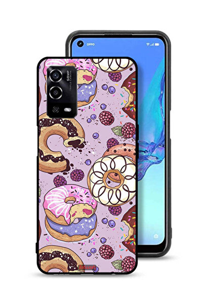 Tolwak غطاء حماية لهاتف Oppo A55 4G برسومات دونات فنية