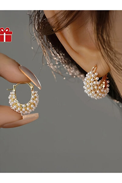 Bujiteri Niche Design Stylish High Quality Pearl Earrings Ideal Gift for Valentine's Day/Mother's Day