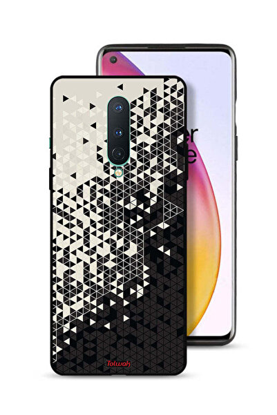 Tolwak غطاء حماية لهاتف OnePlus 8 بنمط مثلث فني رقمي