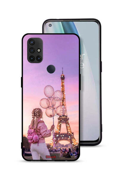 Tolwak غطاء حماية لهاتف OnePlus Nord N10 5G بطبعة فتاة تحمل بالونات