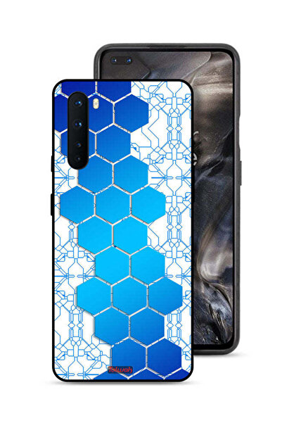 Tolwak غطاء حماية لهاتف OnePlus Nord بنمط شبكات أيقونات سداسية الشكل من Honey...
