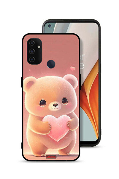 Tolwak غطاء حماية OnePlus Nord N100 على شكل باندا صغير لطيف يحمل قلبًا