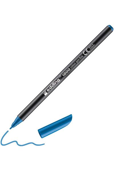 Mena Rise Şirinshop 1200 Fine Tip Felt Pen - Light Blue - 1 Pen - Round Tip 1 mm 1108107