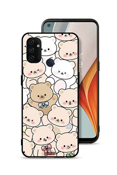 Tolwak غطاء حماية لهاتف OnePlus Nord N100 بنقشة دببة