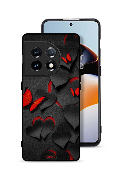 Tolwak غطاء حماية لهاتف OnePlus 11 5G بنقشة قلوب وفراشات