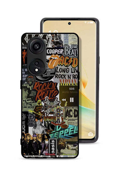 Tolwak غطاء حماية Oppo A1 Pro - تحيا موسيقى الروك أند رول