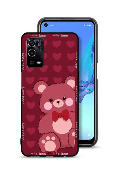 Tolwak غطاء حماية لهاتف Oppo A55 4G بتصميم الدب المحظوظ