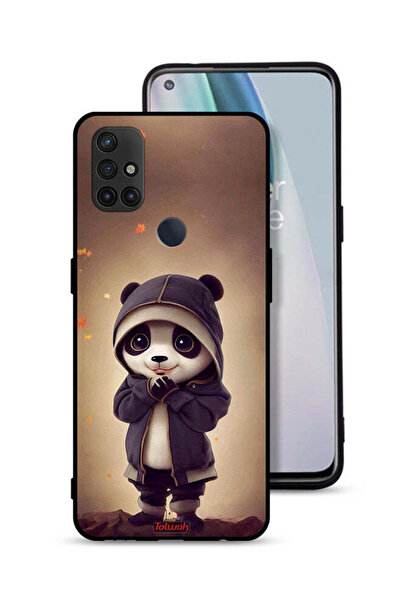 Tolwak غطاء حماية لهاتف OnePlus Nord N10 5G بنقشة الباندا الصغيرة اللطيفة