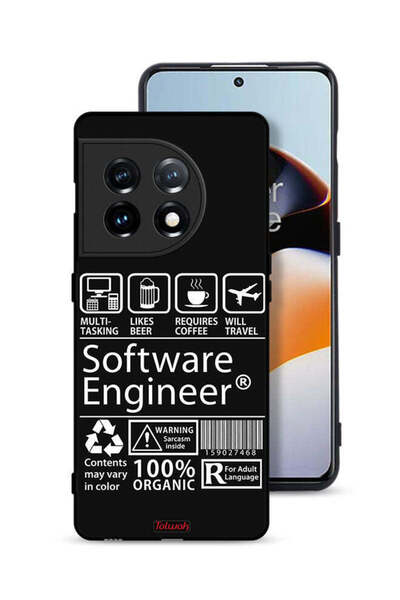 Tolwak غطاء حماية لهاتف OnePlus 11 5G، ملصق مهندس برمجيات