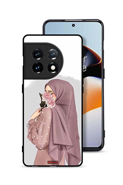 Tolwak غطاء حماية لهاتف OnePlus 11 5G برسومات فتاة تحمل ورودًا