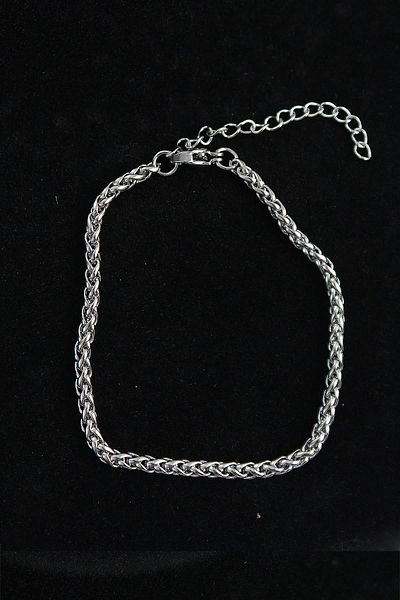 Celira Steel Mesh Model Silver Color Men's Bracelet