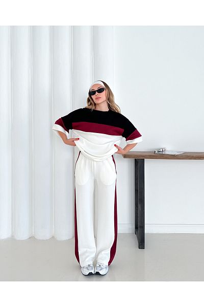 badibadii Women's Blouse Elastic Waist Trousers Modal Set 3089 60283231