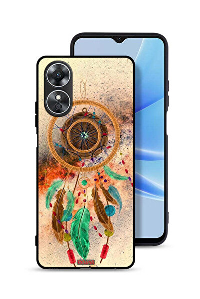 Tolwak غطاء حماية لهاتف Oppo A17 بتصميم ماندالا ريش معلق