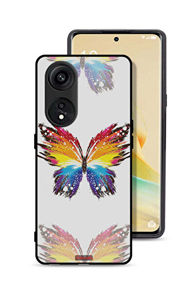 Tolwak غطاء حماية لهاتف Oppo A1 Pro بخلفية بسيطة وفن رقمي وبساطة الفراشة