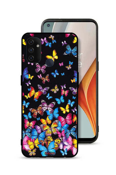 Tolwak غطاء حماية لهاتف OnePlus Nord N100 بنقشة فراشات ملونة
