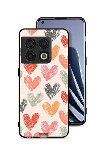 Tolwak غطاء حماية لهاتف OnePlus 10 Pro 5G برسومات قلوب فنية