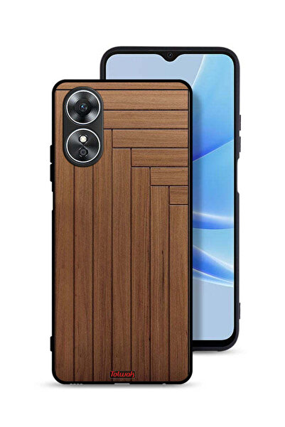 Tolwak غطاء حماية لهاتف Oppo A17 بنمط باب