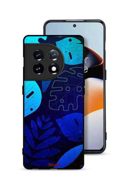 Tolwak OnePlus 11 5G Protective Case Cover Leaves Pattern