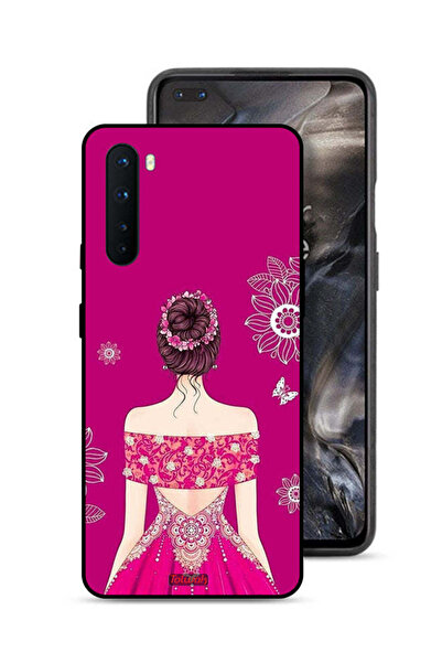 Tolwak غطاء حماية OnePlus Nord بتصميم فتاة وزهور
